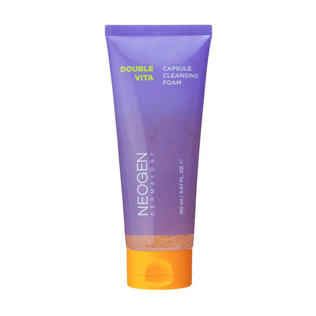Освітлювальна зволожувальна пінка для вмивання Neogen Dermalogy Double Vita Capsule Cleansing Foam з вітамінами, 150 мл